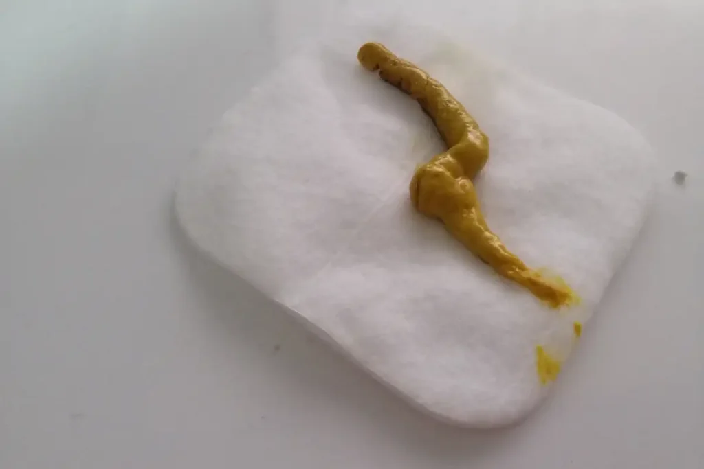First poop of Olive the abandoned newborn kitten